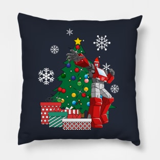 Ironhide Around The Christmas Tree Transformers Pillow