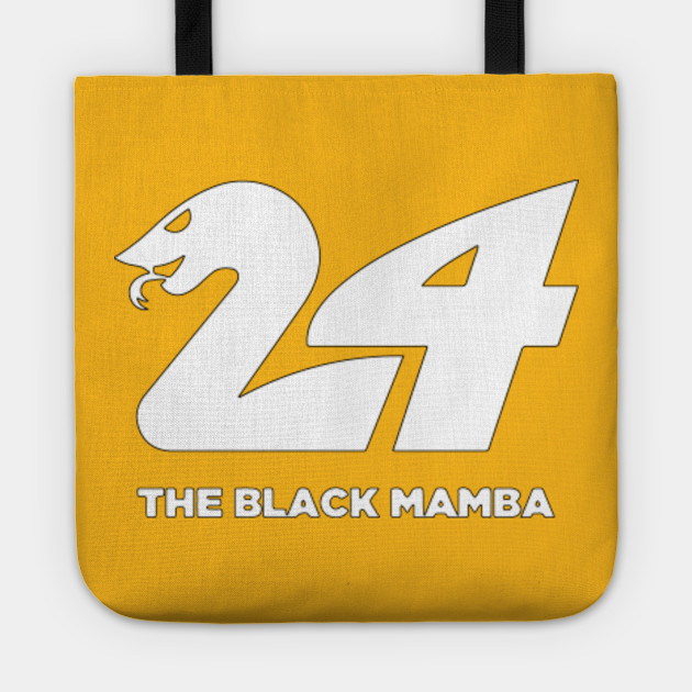 Black Mamba 24 Outline Kobe Bryant Tote Teepublic
