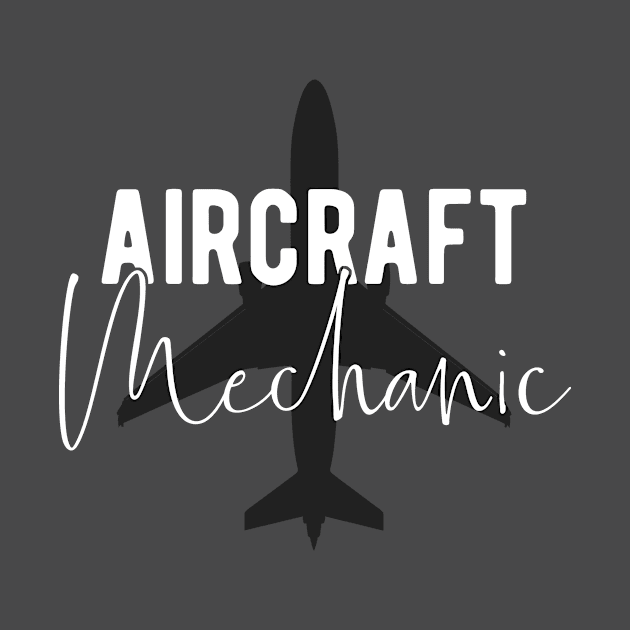 Aircraft Mechanic Airplane Fan Gift Idea by BlueTodyArt