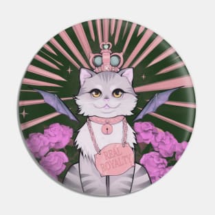 Felis Catus Cute Cat Poster Black & Pink Pin