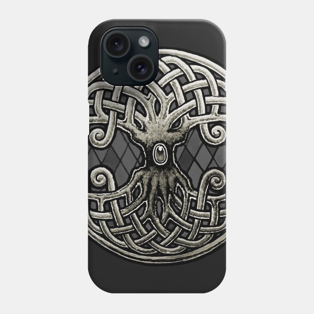 Yggdrasil Celtic Viking World Tree of Life Phone Case by Roberto Jaras Lira