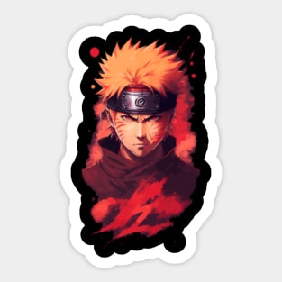 Naruto Shippuden Akatsuki Red & White Cloud Ninja Vinyl Sticker