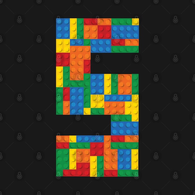 Fifth Birthday Lego Blocks by cacostadesign