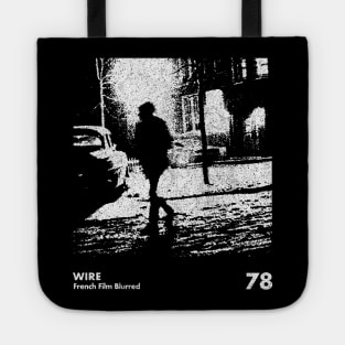 Wire / Minimalist Graphic Artwork Design Tote