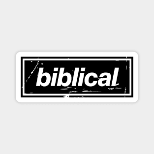 Biblical Oasis Mancunian Indie – Bold Positive Message Design Black Magnet