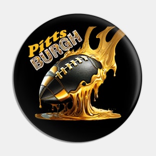 Pittsburgh Football - Molten Steel Pin