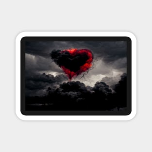 Broken Heart in the Clouds /  Broken Hearts Unwind Designs Magnet