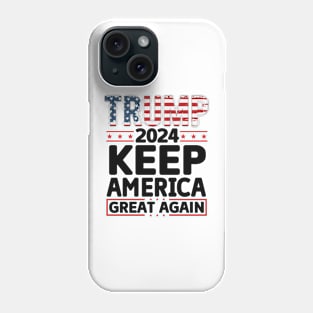 Trump 2024 keep America great again Phone Case