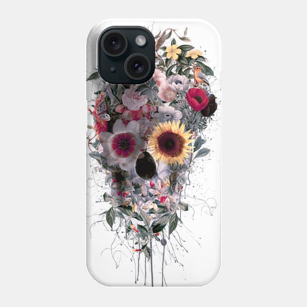 Skull Floral Phone Case by rizapeker