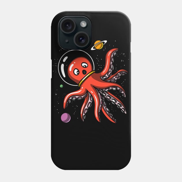 Octopus Space Astronaut Phone Case by underheaven