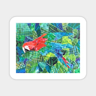 Parrot Collage Magnet