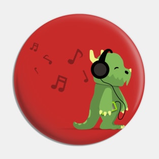 Dinosaur and Jams Pin