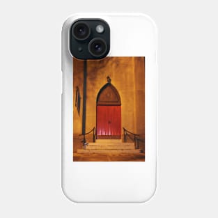 Church Door At Night Phone Case