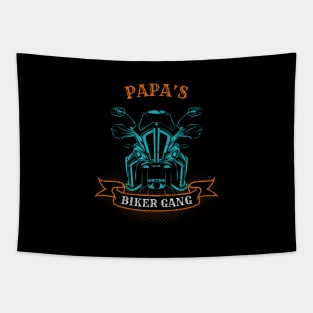 Papa's Biker Gang Father's Day Tapestry