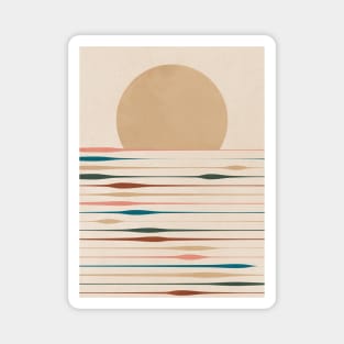 Sunset Modern - Colorful Lines 3 Magnet