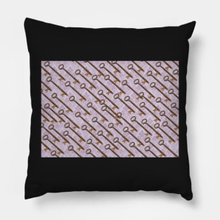 it's raining keys lavender Pillow