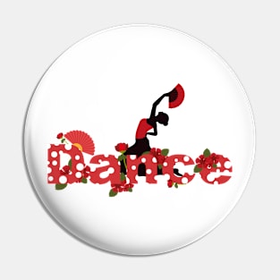 Flamenco- sevillanas "dance" Pin