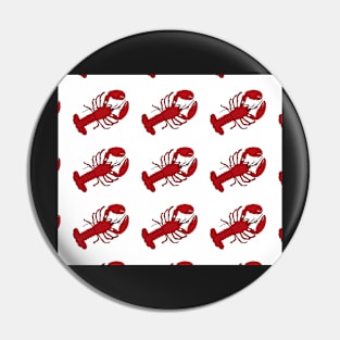 Red Lobsters on White Background Lobster Sea Life Animal Boat Life Pin