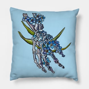 Forget Me Not Hand Bones Pillow