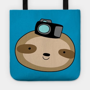 Camera Sloth Face Tote