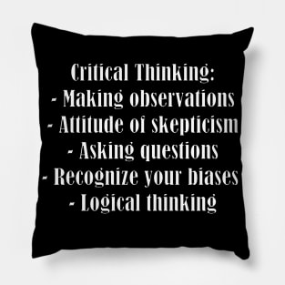 Critical Thinking Pillow