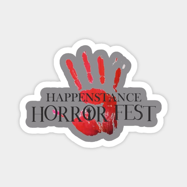 Happenstance Hand Black Logo Magnet by Happenstance Horror Fest