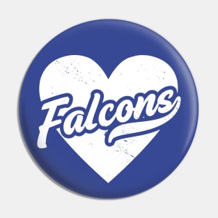 Vintage Falcons School Spirit // High School Football Mascot // Go Falcons Pin