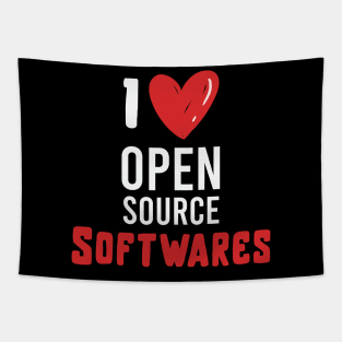 I love open source softwares / open source lovers / open source software Tapestry