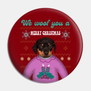 We woof you a merry christmas Pin