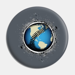 It's A Baseball World Pin