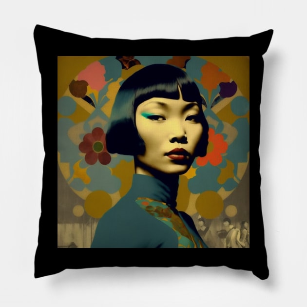 Anna May Wong #9 Pillow by MonoMagic