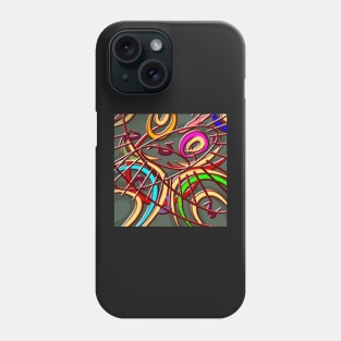 Chaotic colorful pattern Phone Case