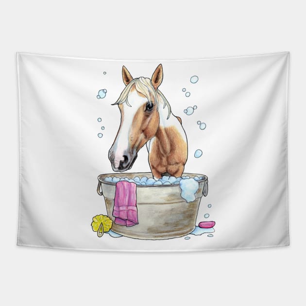 Wash Tub Filly Tapestry by Julie Townsend Studio