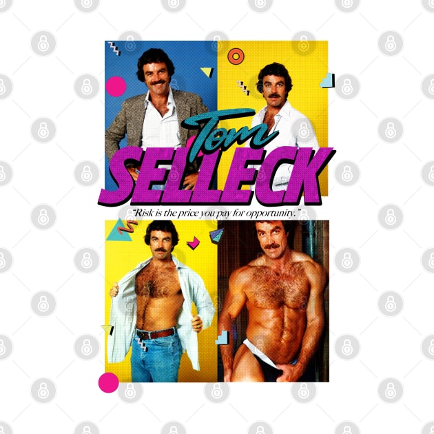 Tom Selleck Hot and Sexy 80s by Triggers Syndicate