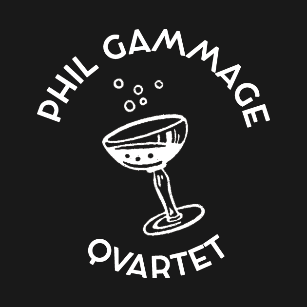 Phil Gammage Quartet "cocktail" white on dark by icepickphil