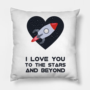 Funny Space Love Quote | Valentine's Day Gift Ideas Pillow