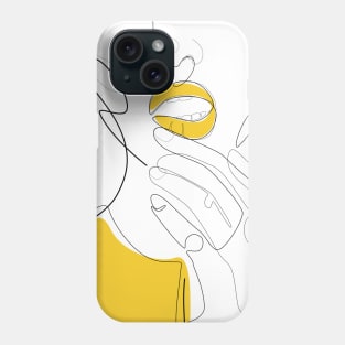 Bold Mustard Lip Phone Case