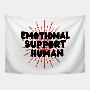 Emotional support human red Tapestry