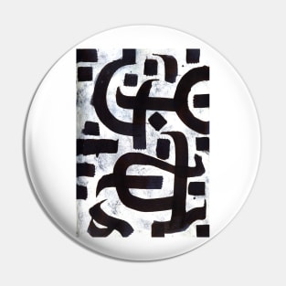 Abstract Calligraphy Pin