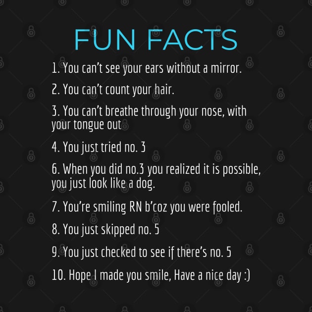 Fun Facts Funny Design To Make Everyone Share A Giggle by BrightShadow