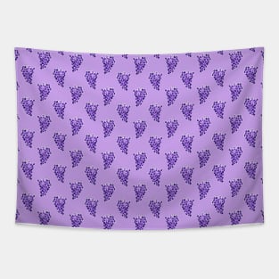 Simple Grapes Purple Pattern Tapestry