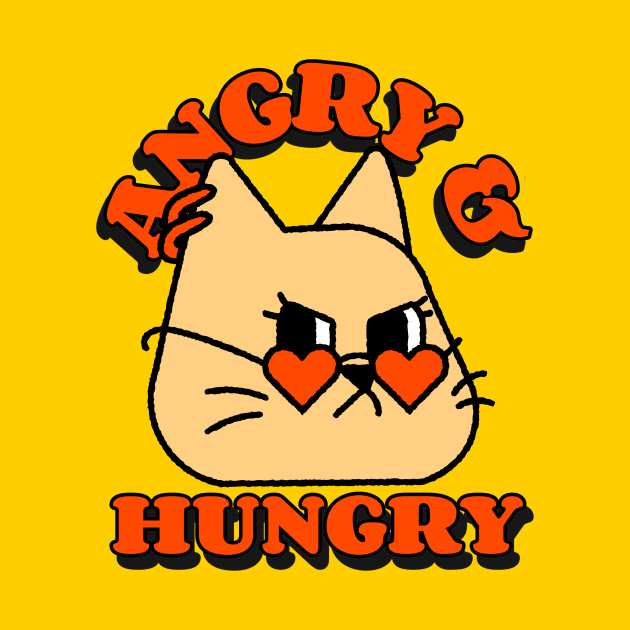 Angry and hungry cat by Purrfect Shop