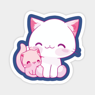 Cute Kawaii Cats Best Mom Ever Magnet