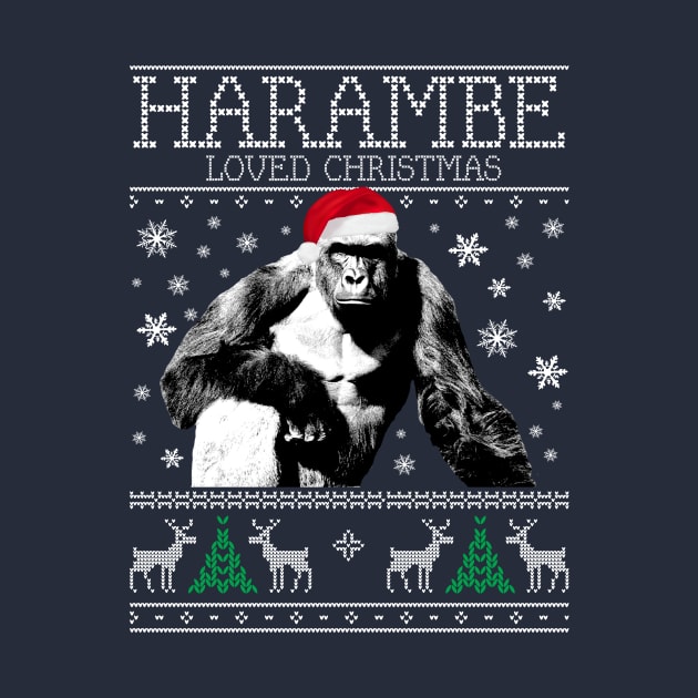 Harambe Loved Christmas Knit by Rebus28