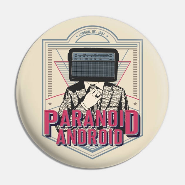 Paranoid Android Pin by RepubliRock