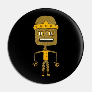 happy robot Pin