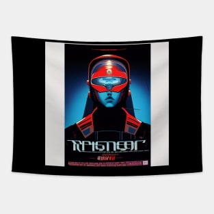 Vintage Cyborg Poster Tapestry