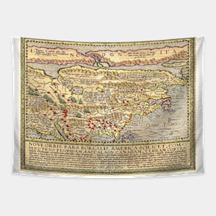 Ancient America Map 2 Tapestry