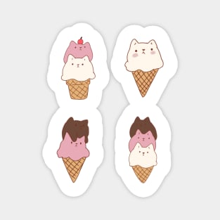 Ice cream cats pack Magnet