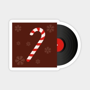 Christmas Music Vinyl | Gift Ideas | Candy Cane Magnet